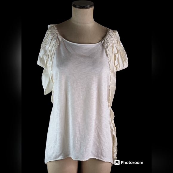 Sachin + Babi For Ankasa Cream Lace Top , S, NWT - Picture 1 of 6